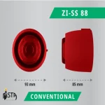 آژیر فلاشر قابل برنامه‌ریزی زیتکس ZI-SS 88 - تصویر 3